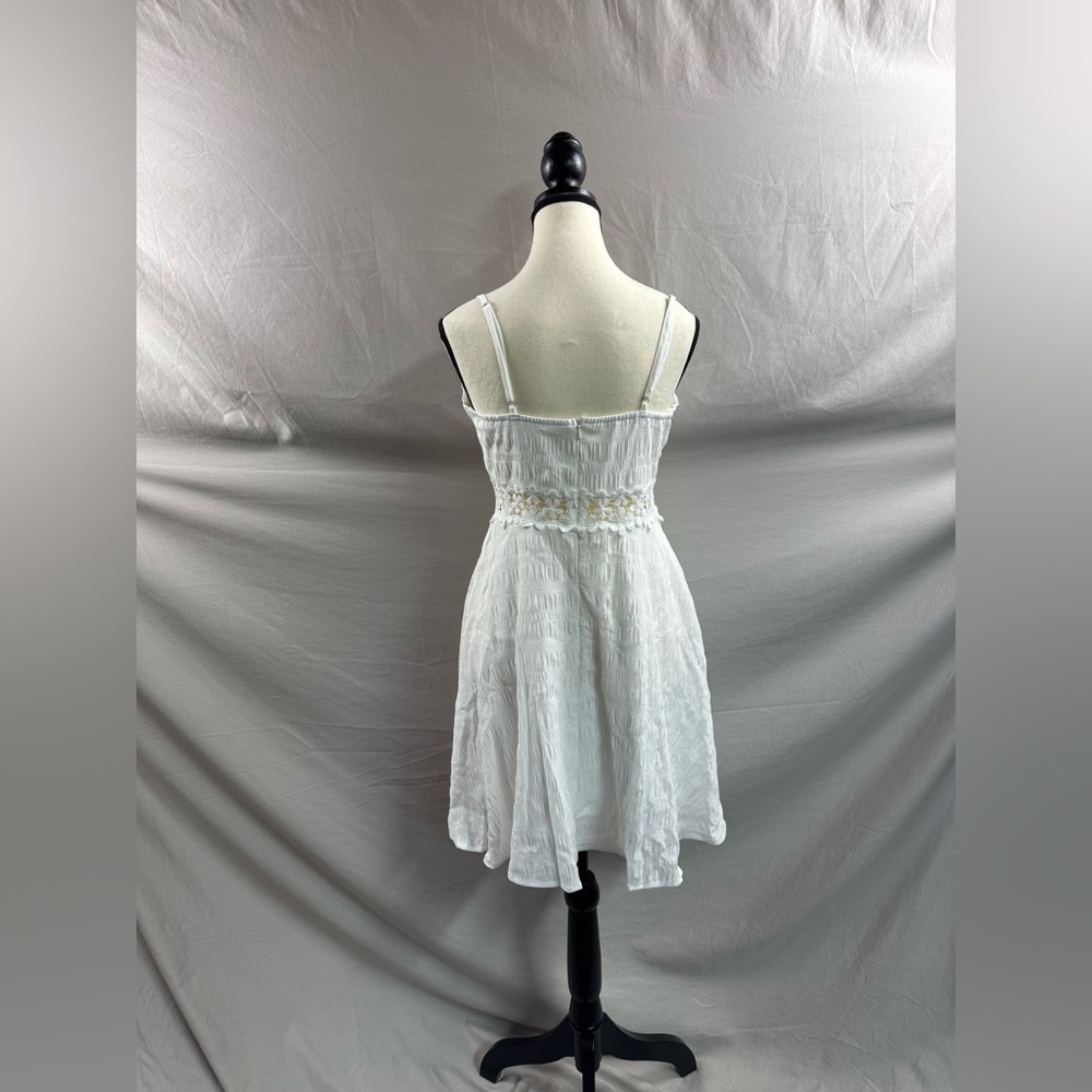 Boho Guipure Lace Insert Cami Dress White - Picture 8 of 8